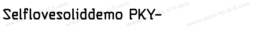 Selflovesoliddemo PKY字体转换